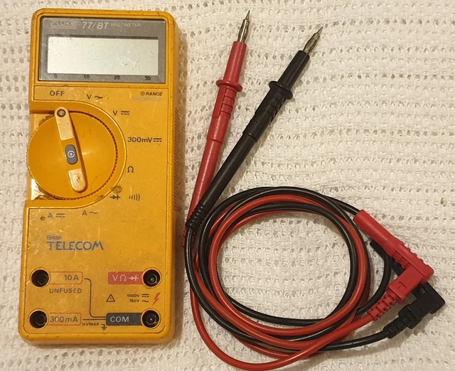 FLUKE 77 BT Yellow Multimeter with leads EUR 40,84 PicClick DE