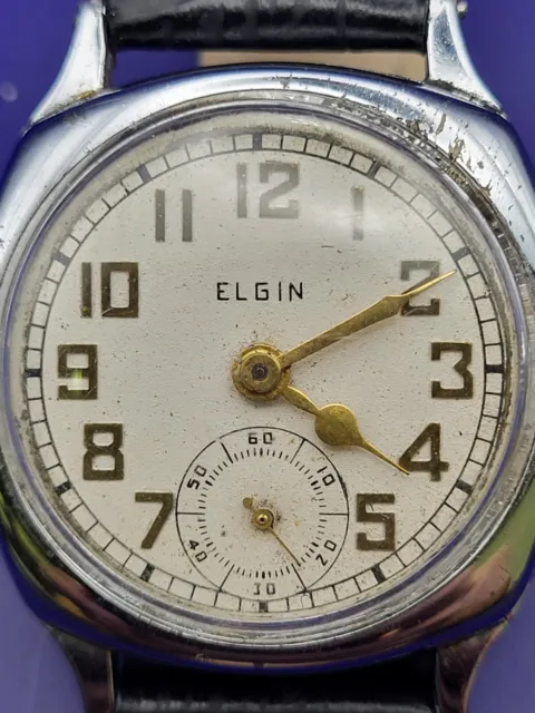 Vintage Rare ELGIN Watch 1930 Art Deco style Wrist Watch 15 Jewel