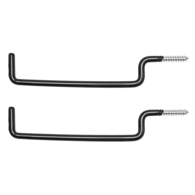7-1/2" Wall Mount Screw-In Ladder Storage Hook 2 pack 25lb Capacity Vinyl Coated