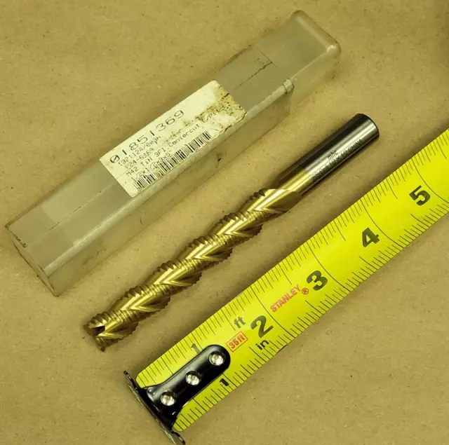 MHC 1/2X1/2X3X5 CENTER CUT ROUGHING END MILL, SS-Co8, 3 FLUTE, 01851369