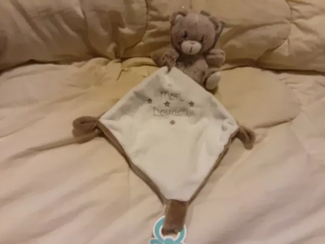 Doudou Ours Marron Chine Mouchoir Blanc Marron Mon Doudou Tex Baby