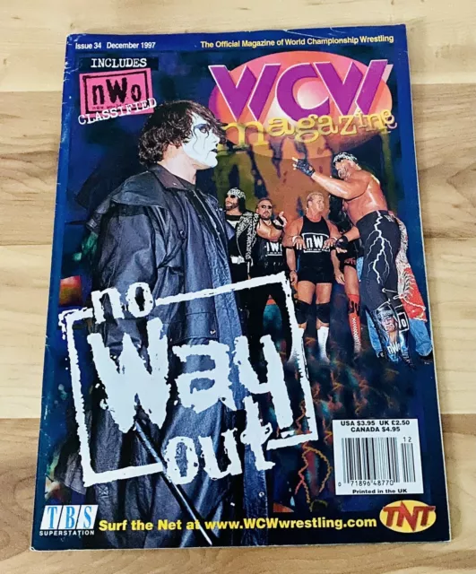 WCW Magazine/nWo Classified - Issue 34 - December 1997 W/ Ray Mysterio Poster