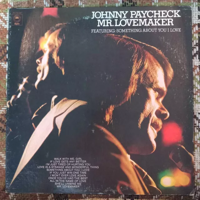 Johnny Paycheck - Mr. Lovemaker (Epic Records) 12" Vinyl LP