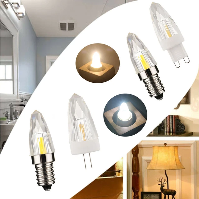 G4 G9 E14 E12 Kristalllicht 110V 220V Pendent Glas Dimmbare LED COB Lampe Glühbi