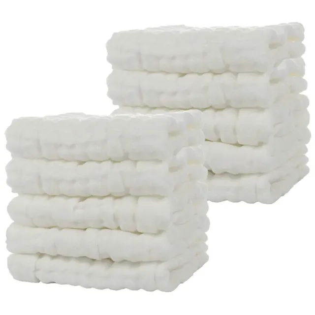 Toallas de baño Baby Muslin, paquete de 10 absorbentes suaves reutilizables algodón para bebé cara K2I5