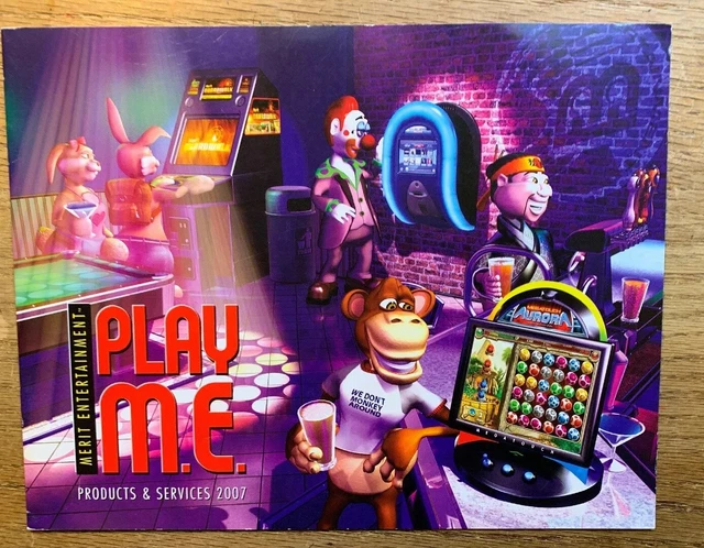 MEGATOUCH-"PLAY ME"- 12 PAGE PROMO BROCHUREl - MERIT 2007-"MINT"" IN PLASTIC MEGATOUCH-"PLAY ME"- 12 PAGE PROMO BROCHUREl - MERIT 2007-"MINT"" IN PLASTIC