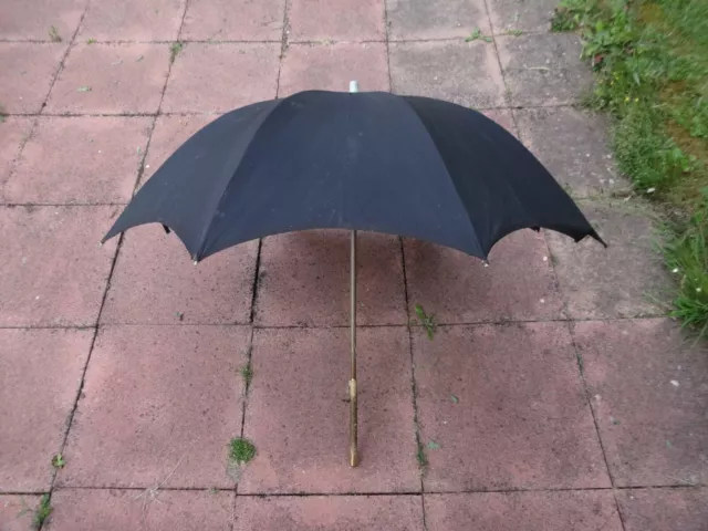 Vintage Ladies S Fox Paragon Black Walking Umbrella-Poor condition