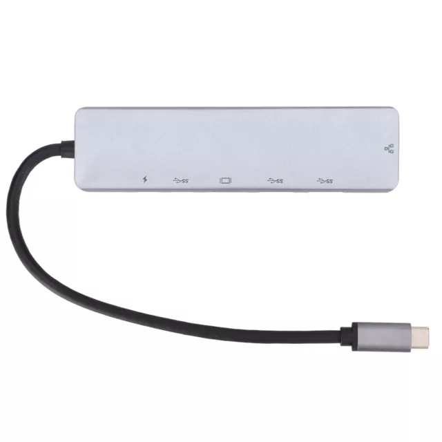 USB C Hub 6 In 1 PD Fast Charging 87W Type C To HD Multimedia Interface USB HB0