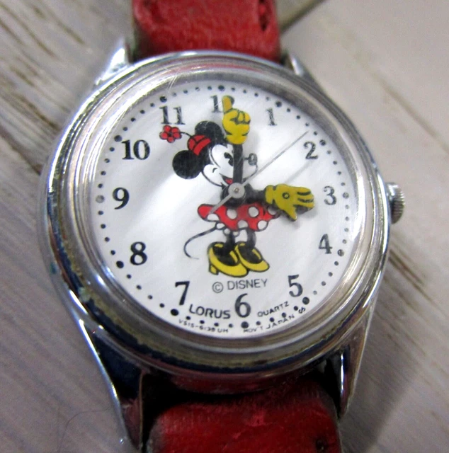 Vintage Disney Minnie Mouse Lorus Quartz Watch for Repair Vintage Disney Minnie Mouse Lorus Quartz Watch for Repair