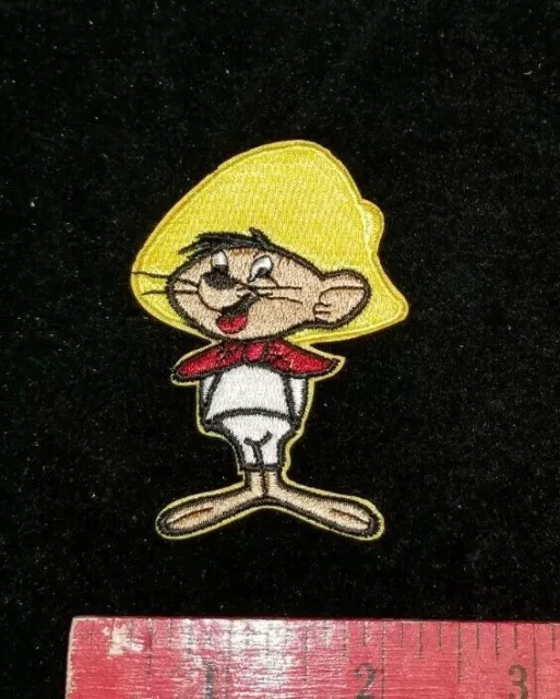Speedy Gonzales Cartoon Character 3 Inches Tall Embroidered Iron On Patch 