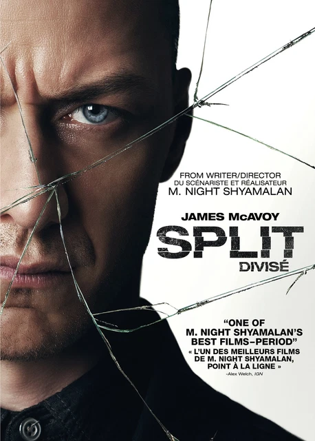 SPLIT (DVD) JAMES McAvoy Anya Taylor-Joy Betty Buckley Haley Lu ...