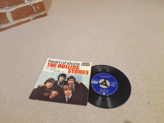 The Rolling Stones - Heart of Stone 7" vinyl MP Decca Records France 457.066 M