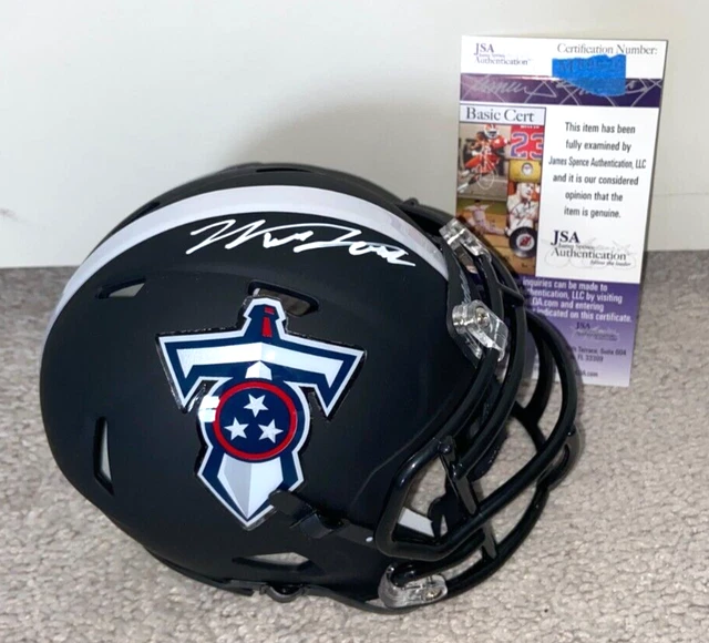 WILL LEVIS SIGNED CUSTOM TENNESSEE TITANS MINI HELMET KENTUCKY WILDCATS JSA b