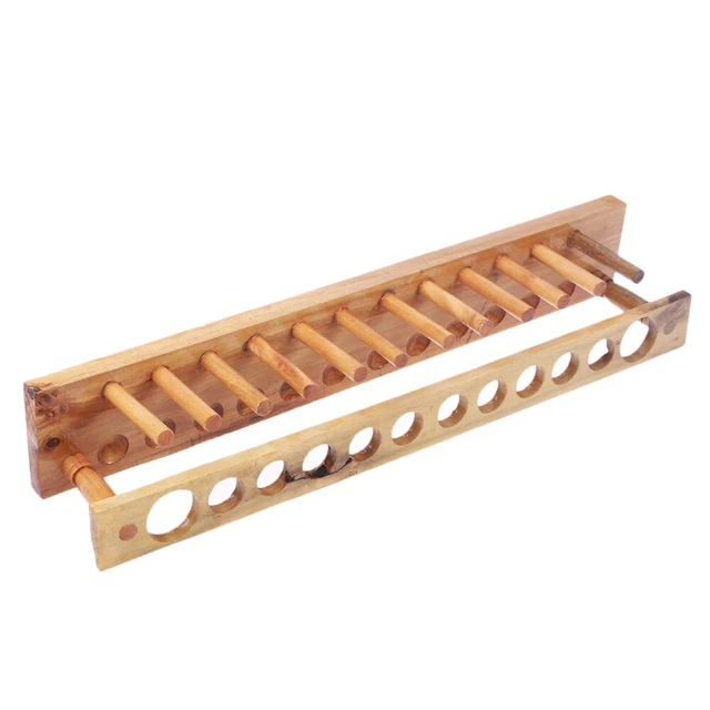 Stazione di propagazione delle piante Piramide - Vaso in legno e vetro semplice e bello - Singolo o triplo - Tubo minimalista - decorazione domestica Waldorf - Italia