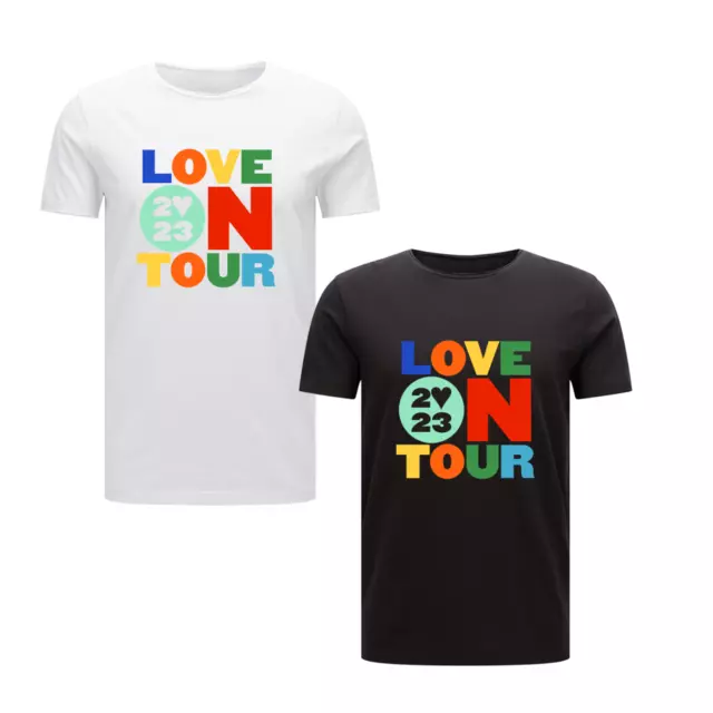 T-shirt regalo da uomo Harry Styles Love On Tour 2023 stampata