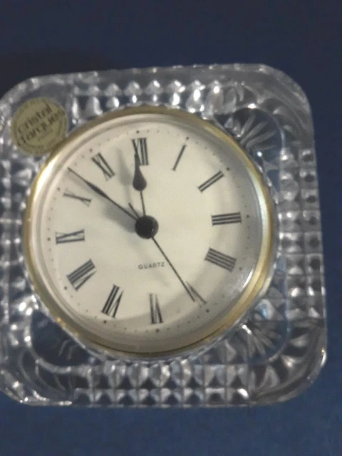 Cristal darques France Genuine lead crystal clock