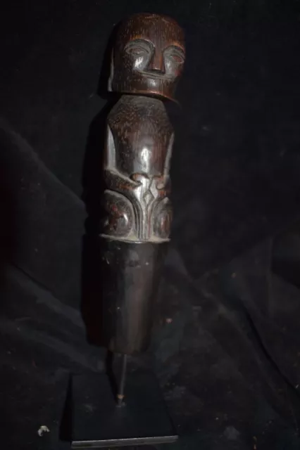 orig $799 BATAK SHAMAN KNIFE HILT, HORN, EARLY 1900S 12" PROV