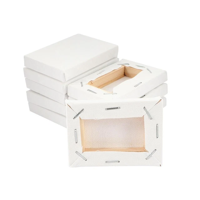 White Stretched Wooden Artist Canvas Frame Painting Supplies Oil Paint Board