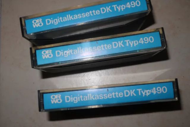 3x ORWO Digitalkassette DK Typ 490