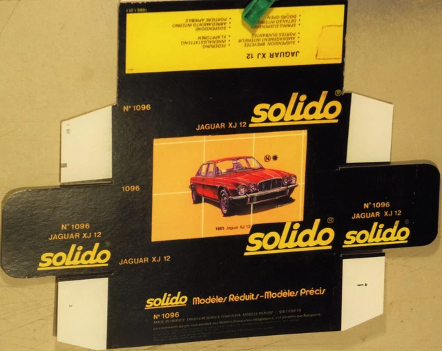 Réplique BOITE JAGUAR XJ 12 / SOLIDO 1980