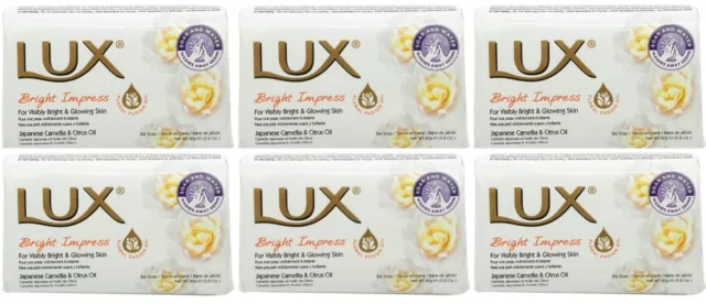 6x Seife Lux 80g Bright Impress