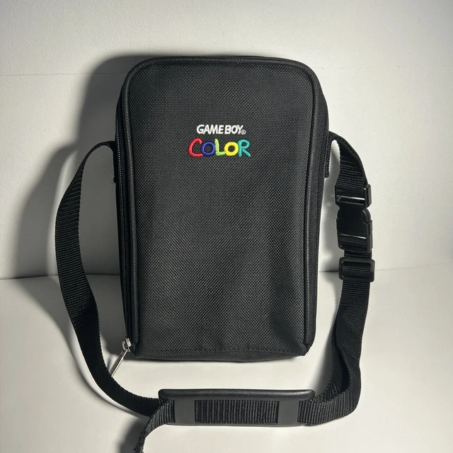 Vintage- Nintendo Gameboy Color Soft Carrying Travel Case Shoulder Bag Black