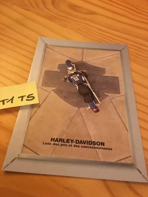 Harley Davidson liste prix gamme 2002 prospectus moto brochure dépliant pub