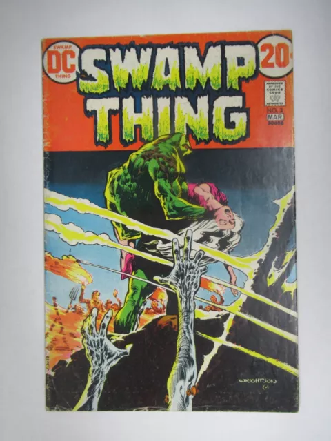 1973 DC Comics Swamp Thing #3  1st appearance of the Patchwork Man Abby Arcane