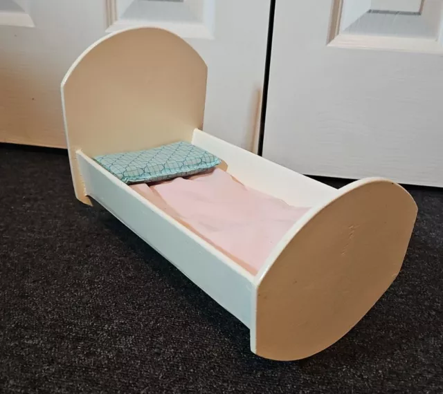 Vintage Holzpuppenwiege / Bett / Kinderbett