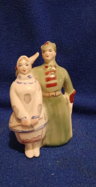 Soldat de l’Armée rouge de l’URSS avec fille femme Love Couple figurine en...