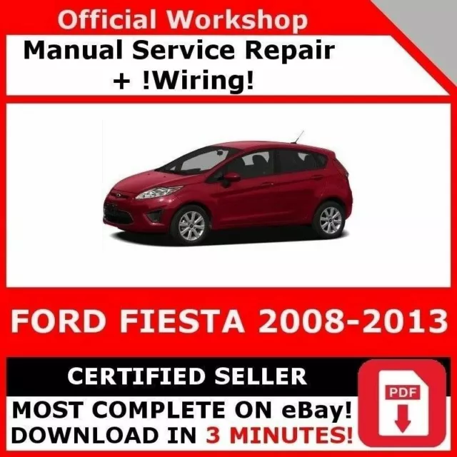 Factory Workshop Service Repair Manual Ford Fiesta 2008-2013 Mk Vi 6 Wiring