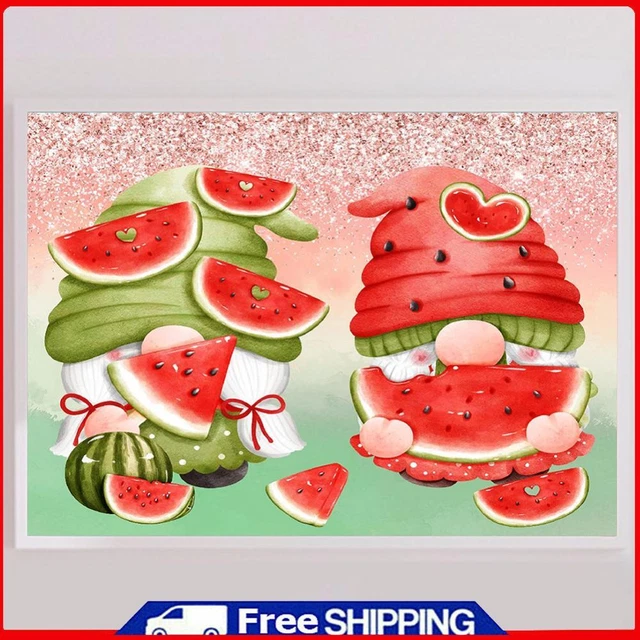 5D DIY Full Round Drill Diamond Painting Two Goblin Kit Home Decoration Art -