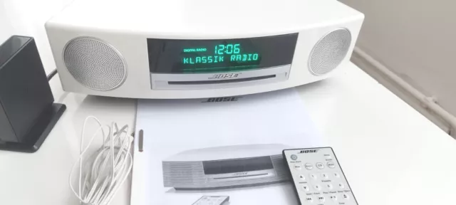 Bose Wave Music System III Digitalradio DAB+ Touch Klavierlack Weiß Bluetooth