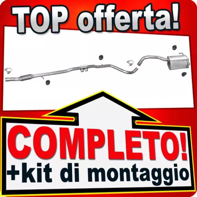 Scarico Completo per FIAT PANDA II (169) 1.3 D Multije MJTD Marmitta