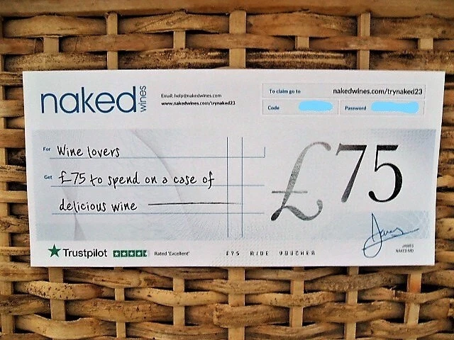 Naked Wines Voucher £75 off A Case 0f Wine, Expiry Date 22/09/2024