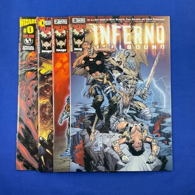 Inferno Hellbound #0, 1, 2, 3, Marc Silvestri Top Cow Image Comics 2002 Set Lot