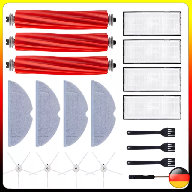 Für Roborock S7/S7+/S7 MaxV /T7 Ersatzteile Zubehör Set Hauptbürste HEPA Filter