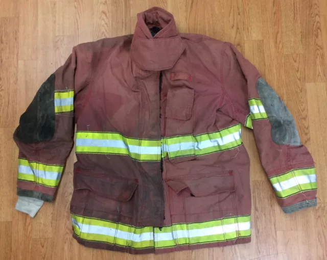 Firefighter Red Bunker Turnout Jacket 42 x 32  Globe