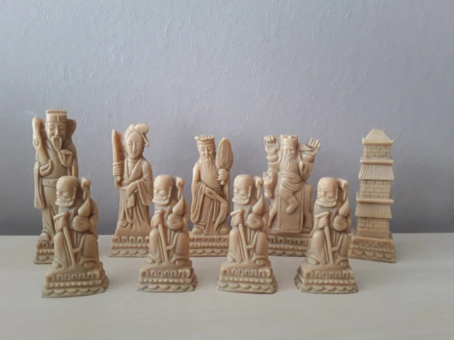 Pequeño juego de ajedrez chino moldes de látex