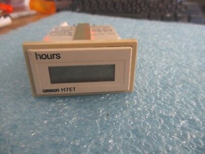 Omron Model: H7ET-FBV Time Counter  w/ Mounting Hardware. <
