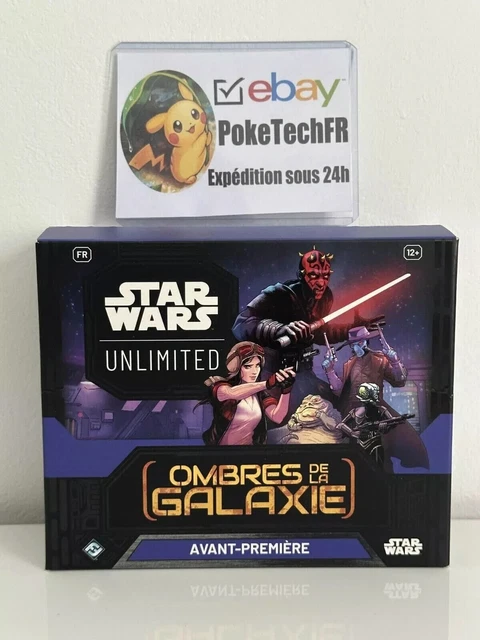 Star Wars: Unlimited - Ombres De La Galaxie - Boîte Avant-première - 2 Decks Prêts à Jouer + Exclusivités Mandalorien & Moff Gideon - Jeu De Cartes Pour 2 Joueurs Dès 12 Ans
