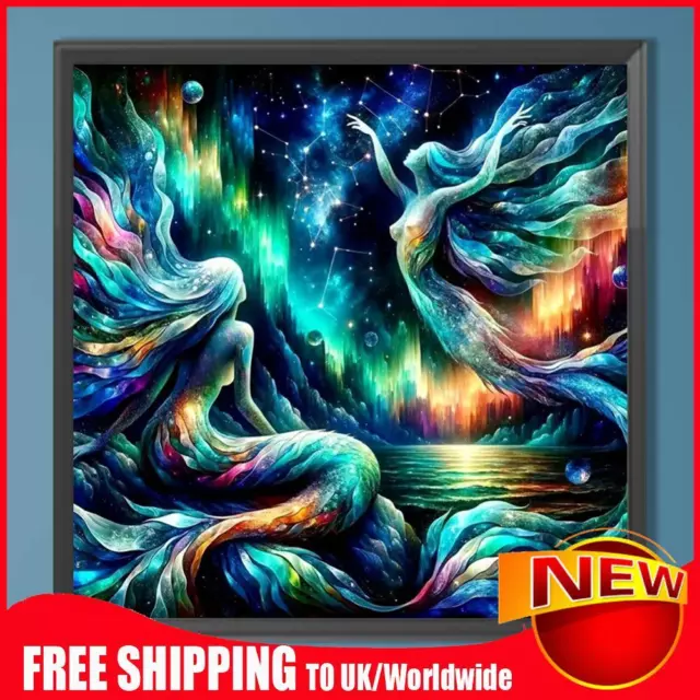 5D DIY Full Round Drill Diamond Painting Constellation Fairy Kit Decor 50x50cm