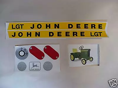 DECAL SET John Deere LGT Lawn & Garden Pedal Tractor Computer Cut   JP401