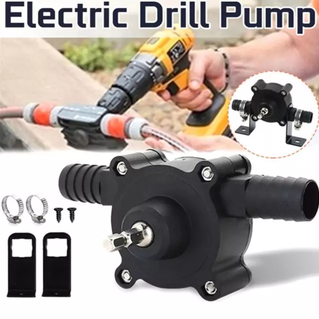 Small Electric Drill Drive Self Priming Pump Oil Fluid Pumps Water Transfer R