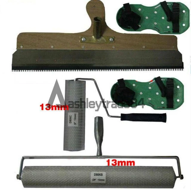 CEMENT SELFLEVELING TOOL Kit Epoxy Floor Paint Roller Blade Spike rake