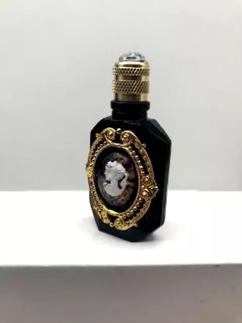 MINIATURE PERFUME COLLECTION CAMEO IN A FRAME ON BLACK BOTTLE Gold