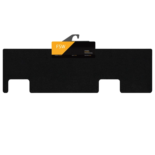 Black Tailored Carpet Floor Mat Set For Ford Transit Custom Van 2015-2018 – Front & Second Row