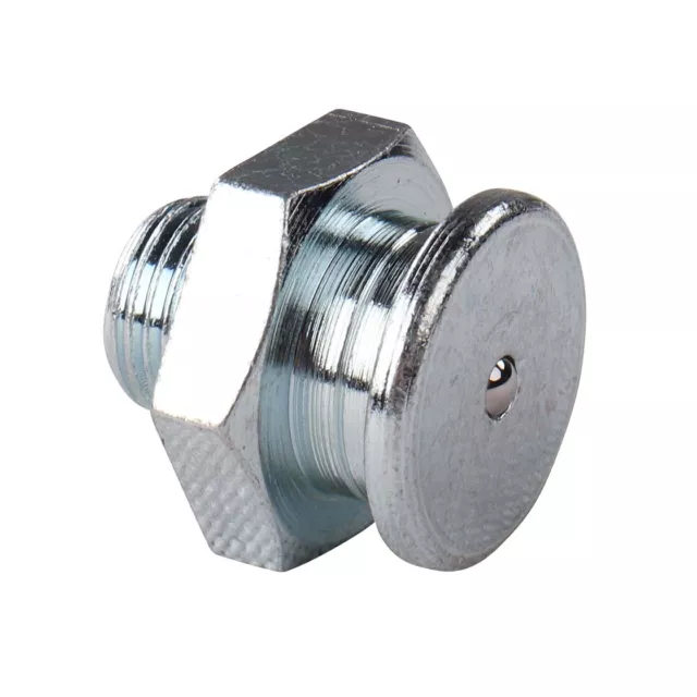 Ø 16 mm Typ A verzinkter Flachschmiernippel M1 G 1/8" Fettnippel Stahl DIN 3404