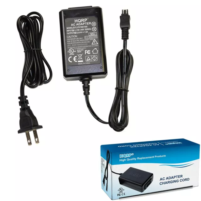 HQRP AC Adapter Charger for Sony HandyCam HDR-CX220 HDR-CX220E HDR-CX230
