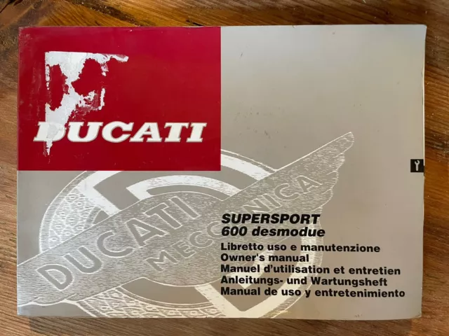 Ducati 600 SS Supersport Desmodue Betriebsanleitung Fahrer Handbuch